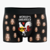 Custom Photo 'World’s Greatest Cock' Boxer Briefs – Funny Personalized Gift for Him