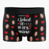 Custom Photo 'I'm Nuts About You' Boxer Briefs – Personalized Gift for Him & Her