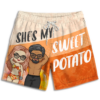 She's My Sweet Potato – Personalized Couple Beach Shorts – Fun & Romantic Gift for Husbands & Wives - Image 2
